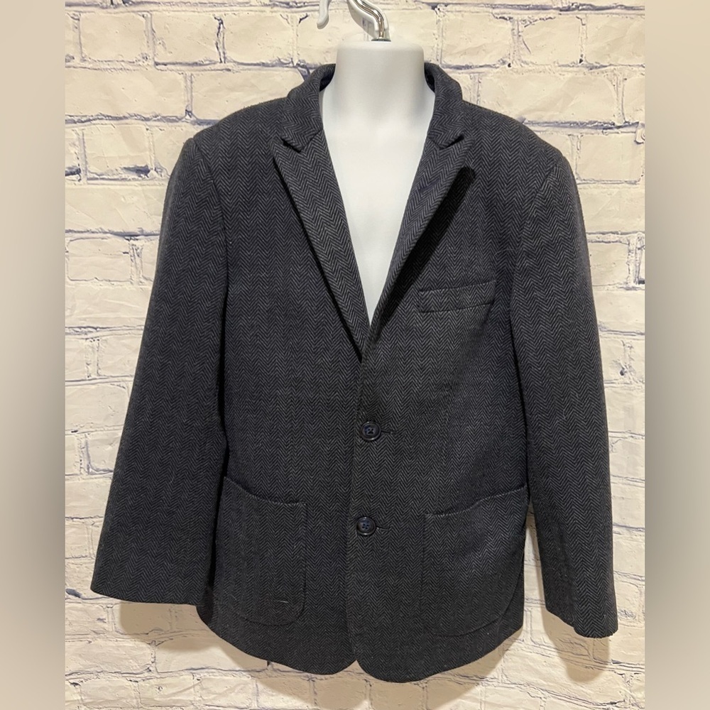 Isaac Mizrahi New York Boys Suit Jacket Blazer Size 12 Dark blue grey